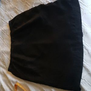 Vintage silk black skirt